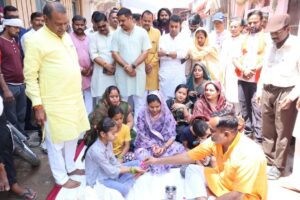 मंत्री श्री कुशवाह ने वार्ड-39 में कन्याओं से कराया विकास कार्यों का भूमिपूजन (3)