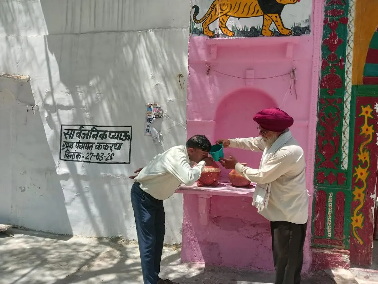 जल गंगा संवर्धन अभियान: ग्रामीण क्षेत्रों में प्याऊ शुरू