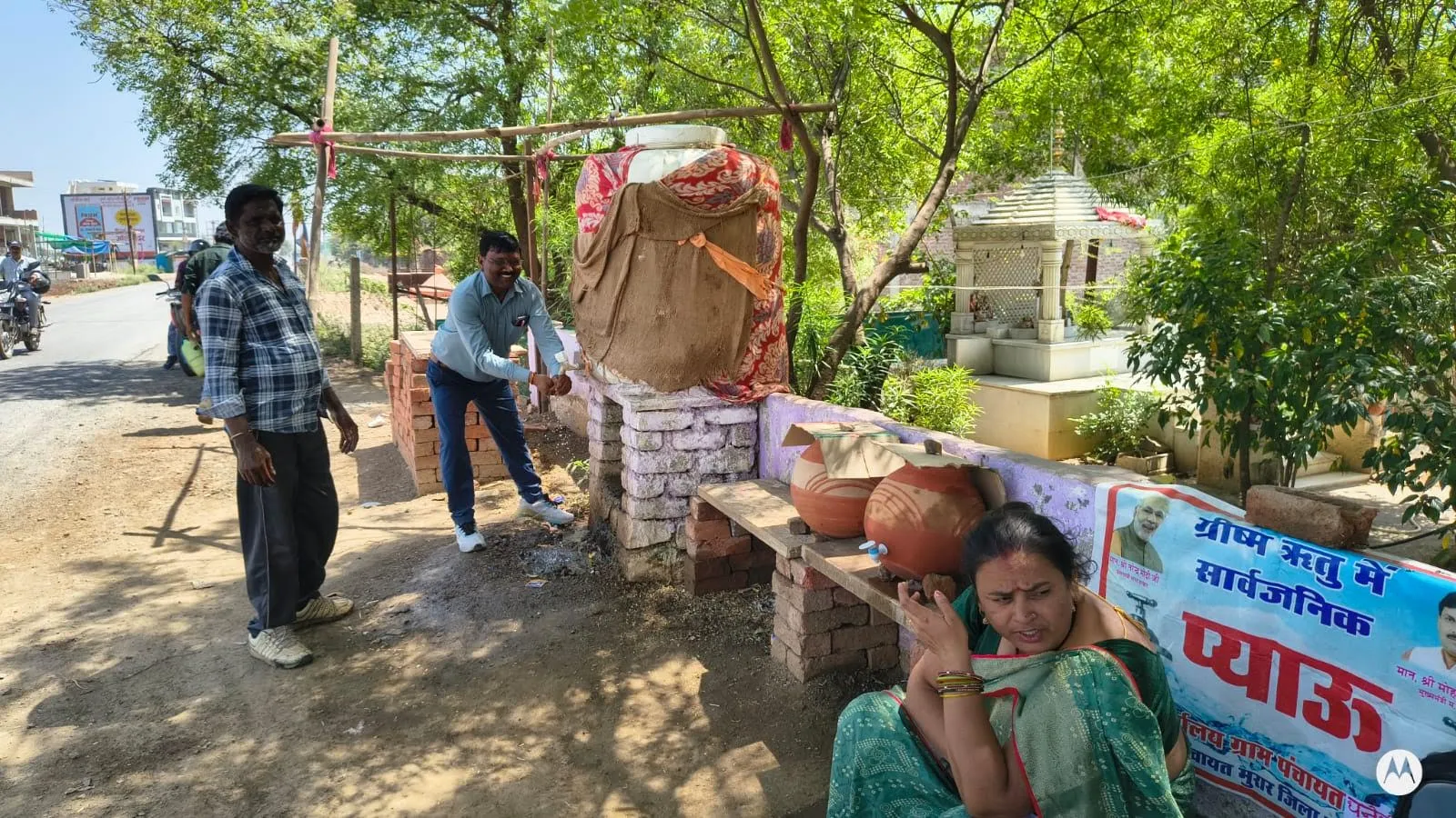 जल गंगा संवर्धन अभियान: ग्रामीण क्षेत्रों में प्याऊ शुरू