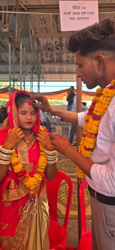अक्षय तृतीया पर डबरा में मुख्यमंत्री कन्यादान योजना के तहत हुआ सामूहिक विवाह सम्मेलन 73 जोड़े बंधे परिणय सूत्र में