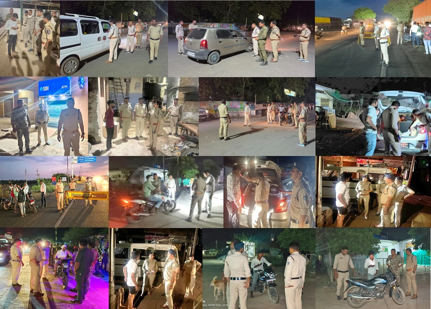 कॉम्बिंग गश्त बड़ा खुलासा 165 वारंटी गिरफ्तार क्यों